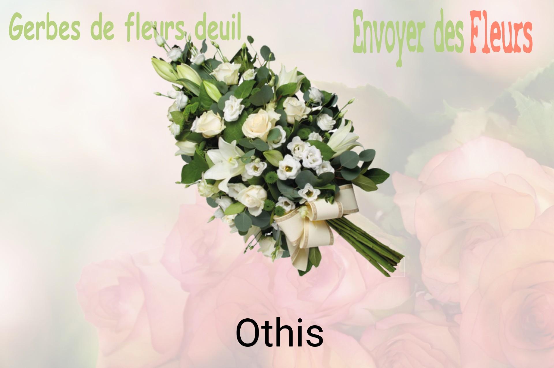 Gerbe de fleurs de deuil livrée à Othis